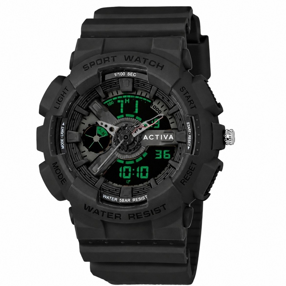 NEW Activa Pixel X Invicta Digital Unisex Watch - 50mm, Black (ACW499-013) #1093